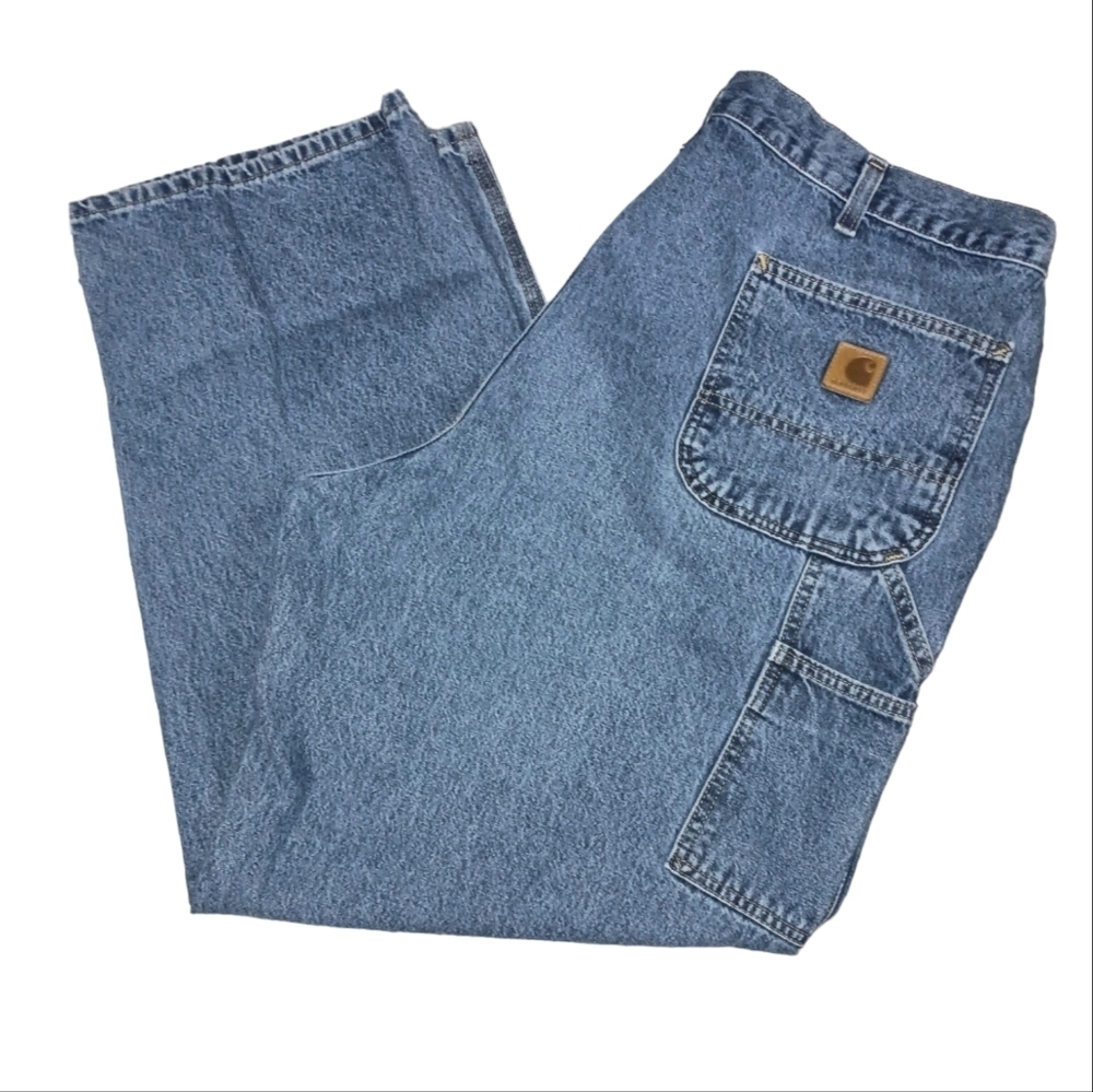 Men's Carhartt Original Loose Fit Carpenter Jeans Size 42X30